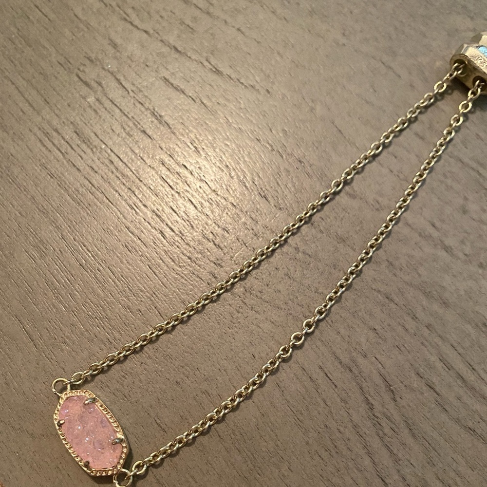 Kendra Scott Pink Drusy Eliana Bracelet